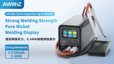 UF20B Farrah Capacitor Spot Welder, pure nickel sheet weldin