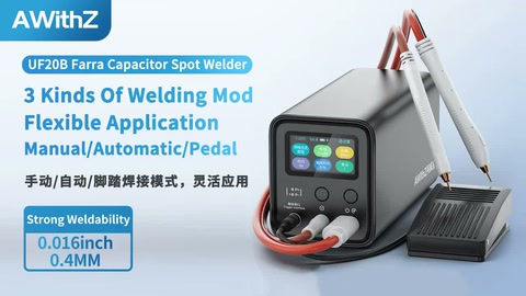 UF20B Spot Welder, manual/automatic/pedal, 3 welding modes,