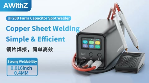 0.1mm copper sheet can be easily welded, UF20B makes fine we