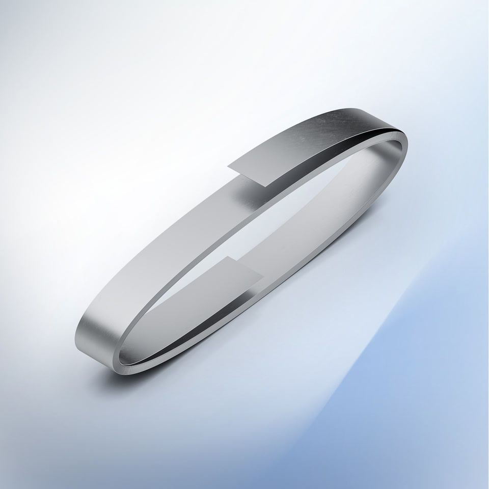 Vernickeltes Stahlband 0.1mm×8mm / 5m / Rolle